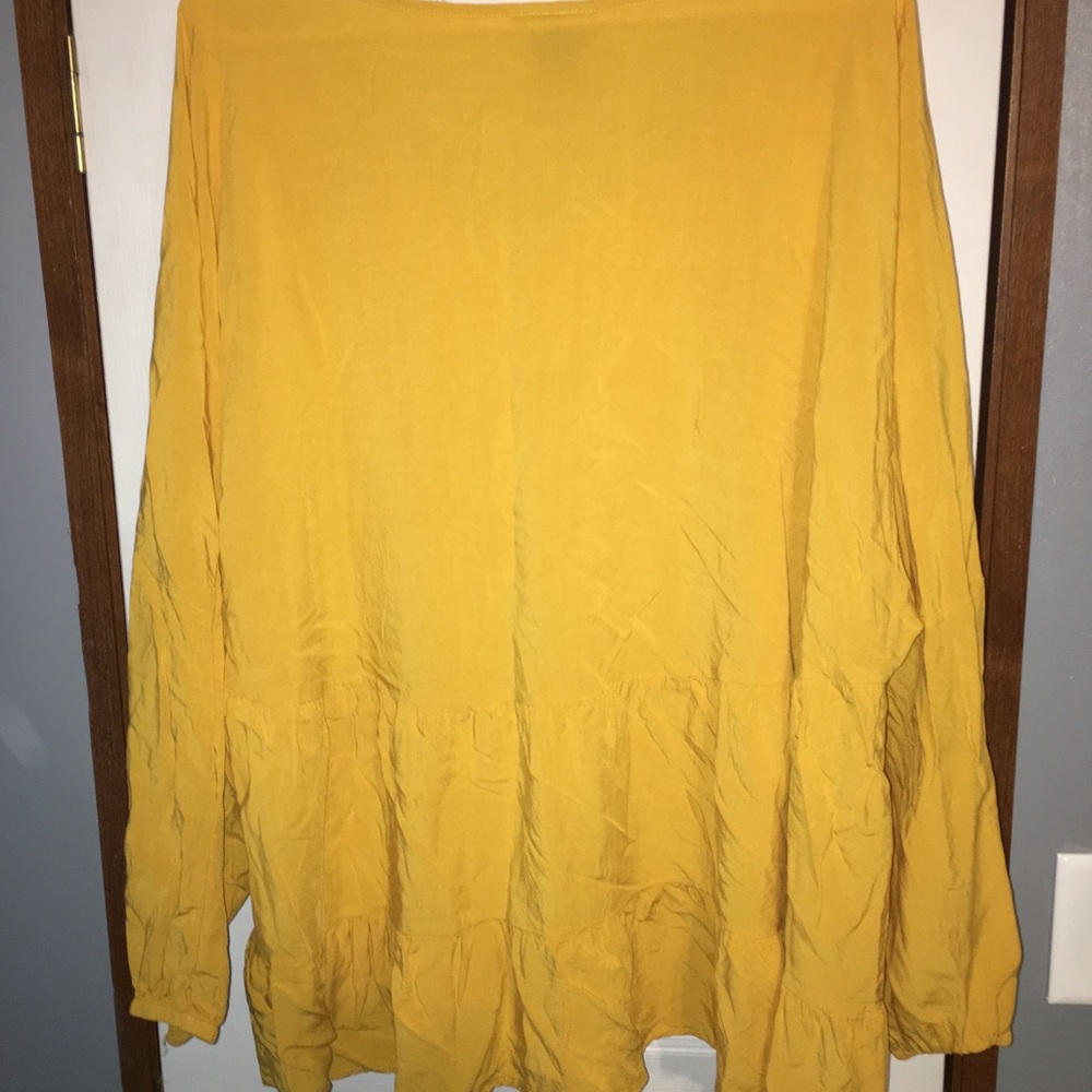 Mustard colored blouse